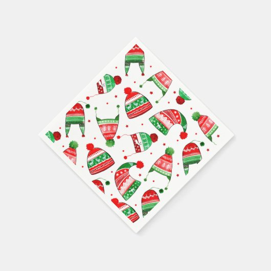 Weihnachtsferien | Urlaub Serviette (Ecke)