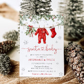 Weihnachtsferien Weihnachtsdusche Einladung