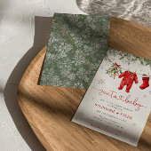 Weihnachtsferien Weihnachtsdusche Einladung