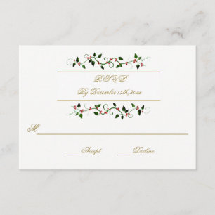 Weihnachtsferien Winter Hochzeit UAWG Response RSVP Karte