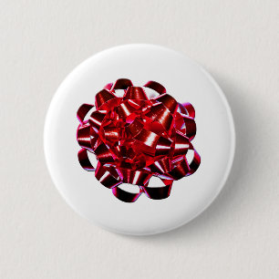Weihnachtsferien Winter Roter Weihnachtsbock Button