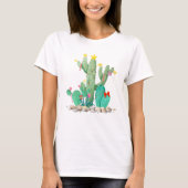 Weihnachtsferien Wüste Kakteen Cacti Südwesten T-Shirt (Vorderseite)