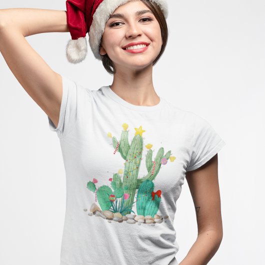Weihnachtsferien Wüste Kakteen Cacti Südwesten T-Shirt