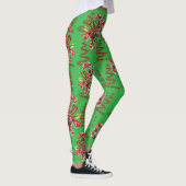 Weihnachtsferien Zuckerstange Abstract Leggings (Rechts)