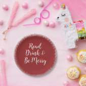 Weihnachtsferienbuch-Gruppen-eleganter Beifall Pappteller (Party)