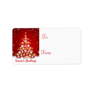 WeihnachtsFeriengeschenk-Umbau-Aufkleber - Adressaufkleber