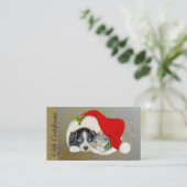 WeihnachtsFeriengeschenk-Zertifikat für Rabattkarte (Stehend Vorderseite)