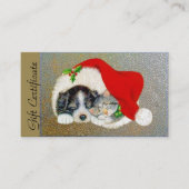 WeihnachtsFeriengeschenk-Zertifikat für Rabattkarte (Vorderseite)