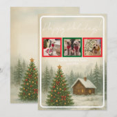 Weihnachtsferienhaus Einladung (Vorne/Hinten)