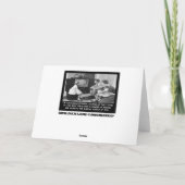 Weihnachtsfernsehen Feiertagskarte (Rückseite)