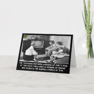 Weihnachtsfernsehen Feiertagskarte