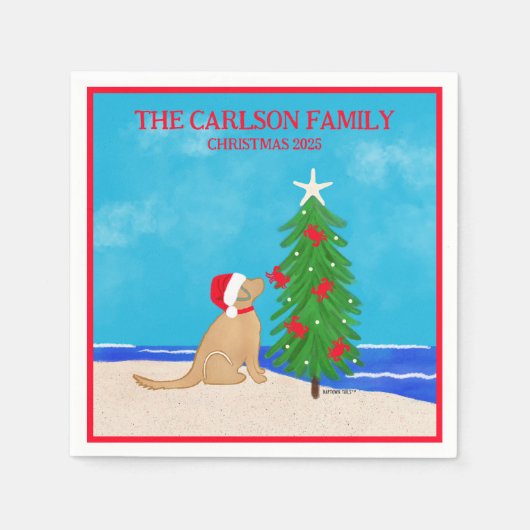 Weihnachtsfest 2025 serviette (Vorderseite)