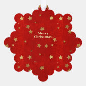 Weihnachtsfest 2 ornament karte (Rückseite)