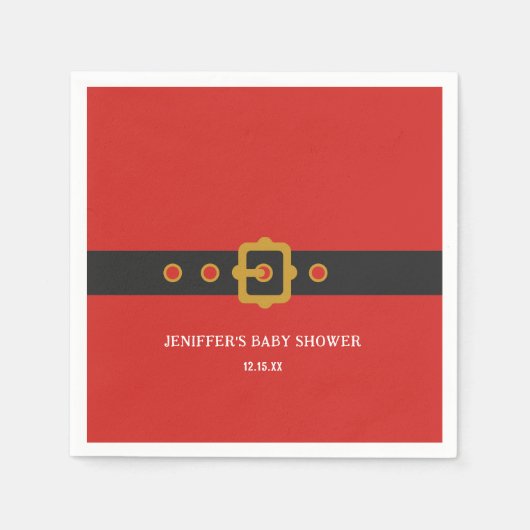 Weihnachtsfest Abendessen Party Serviette (Vorderseite)