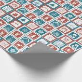 Weihnachtsfest Advent Calender Mosaik Tile Geschenkpapier (Ecke)