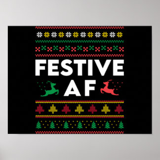 Weihnachtsfest AF Weihnachten Weihnachtsfeiertage Poster