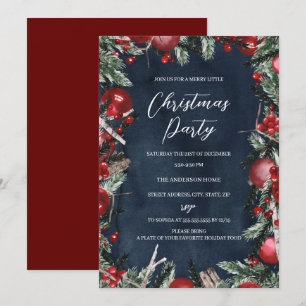 Weihnachtsfest am Party der Marine Einladung