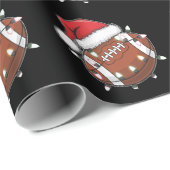 Weihnachtsfest American Football Lover Geschenkpapier (Rolleneckpunkt)