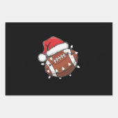 Weihnachtsfest American Football Lover Geschenkpapier Set (Vorderseite)