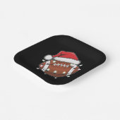 Weihnachtsfest American Football Lover Pappteller (Gewinkelt)