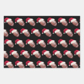 Weihnachtsfest American Football Sport Weihnachtsf Geschenkpapier Set (Vorderseite 2)