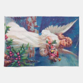 Weihnachtsfest Angel Holiday Geschirrtuch (Horizontal)