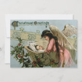 Weihnachtsfest Angel Holiday Mitteilungskarte (Vorderseite)