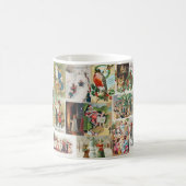 Weihnachtsfest Antike Collage Festival Kaffeetasse (Mittel)