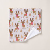 Weihnachtsfest Badhandtuch Set (Waschlappen)