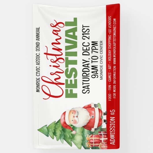 Weihnachtsfest-Banner Banner (Vertikal)