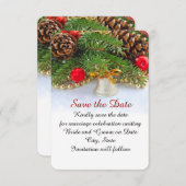 Weihnachtsfest Bell Save the Date (Vorne/Hinten)