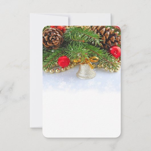 Weihnachtsfest Bell Save the Date (Rückseite)