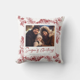 Weihnachtsfest Botanisch Kissen