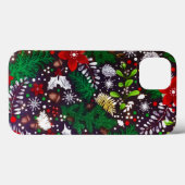Weihnachtsfest Botanischer Wald Case-Mate iPhone Hülle (Rückseite (Horizontal))