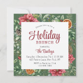 Weihnachtsfest Brunch Fest Blumenkohl Einladung (Vorderseite)
