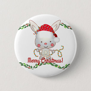 Weihnachtsfest Bunny Button