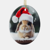 Weihnachtsfest Bunny Keramik Ornament (Rechts)