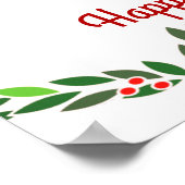 Weihnachtsfest Bunny Poster (Ecke)