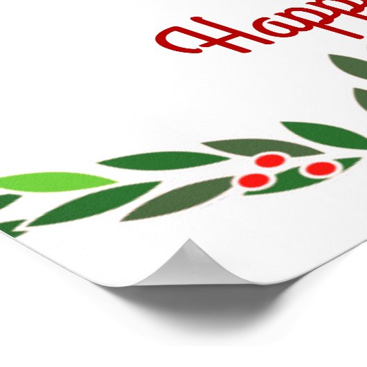 Weihnachtsfest Bunny Poster (Ecke)