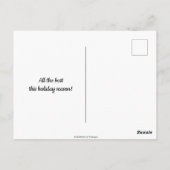 Weihnachtsfest Candy Cane Herz auf dem wirklichen Postkarte (Rückseite)