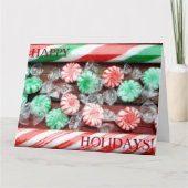 Weihnachtsfest Candy Canes & hard canes Karte (Vorderseite)