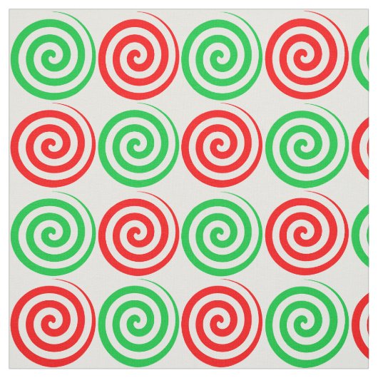 Weihnachtsfest Candy Spiral Wirbel Rot Grün Stoff (Muster)