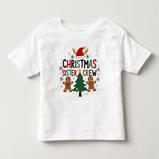 Weihnachtsfest Crew Lebkuchen Freunde Kleinkind T-shirt (Vorderseite)