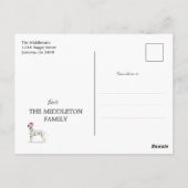 Weihnachtsfest Dalmatiner Merry Bright Postkarte (Rückseite)