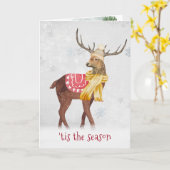 Weihnachtsfest Dei in Schneeflocken Karte (Gelbe Blume)