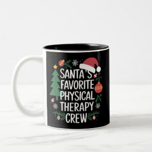 Weihnachtsfest der Lieblings-Physiotherapie-Mannsc Zweifarbige Tasse