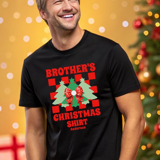 Weihnachtsfest des personalisierten Bruders Tri-Blend Shirt
