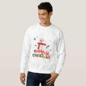 Weihnachtsfest des Schneemanns Sweatshirt (Vorne ganz)