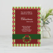 Weihnachtsfest Diamonds Einladung (Stehend Vorderseite)