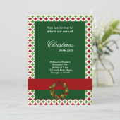 Weihnachtsfest Diamonds Einladung (Stehend Vorderseite)